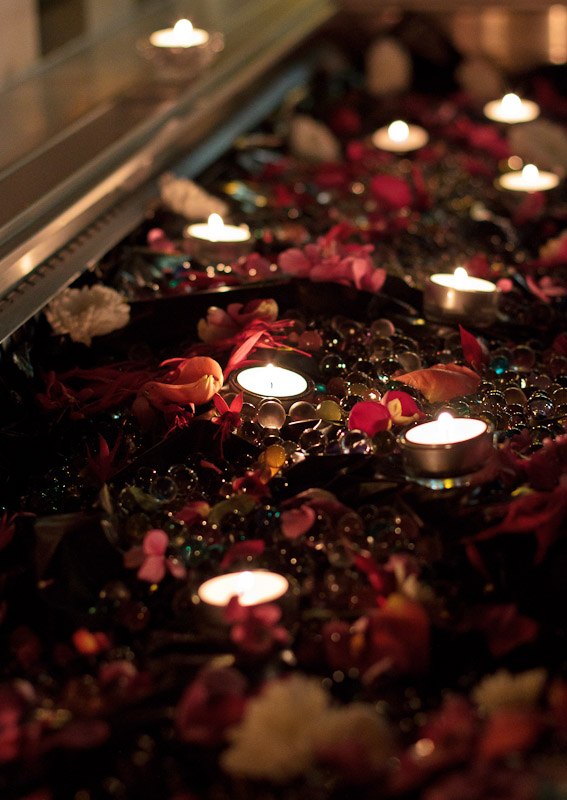Diwali candles at The Spice Club, Manchester pop-up restaurant