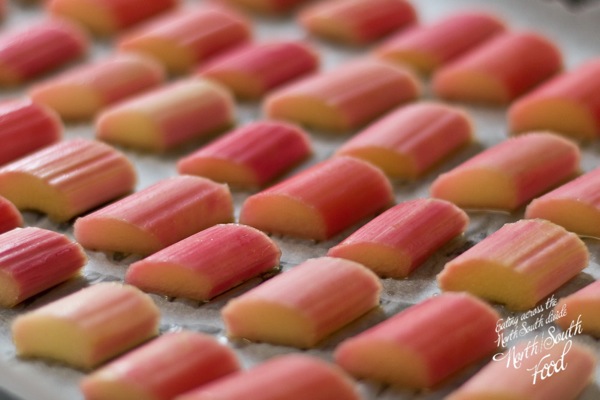 Poached rhubarb slices 1